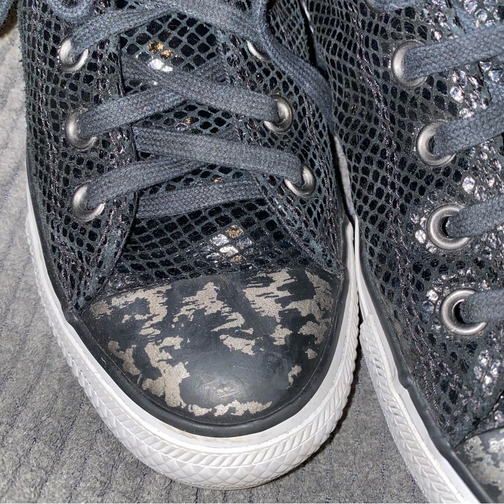 Converse Black and White Athletic Shoes